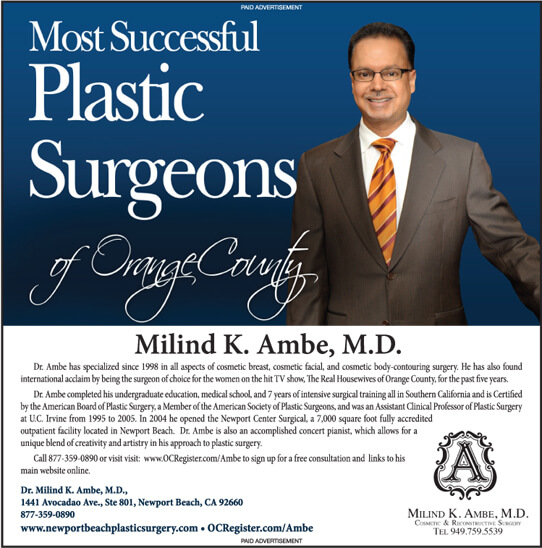 Dr. Ambe Featured In Cosmopolitan As One Of The Most Successful Plastic Surgeons Of Orange County!​